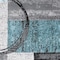 World Rug Gallery Contemporary Abstract Circle Design Soft Runner Rug 2'x10' Gray 307GRAY2X10 - alternate 4
